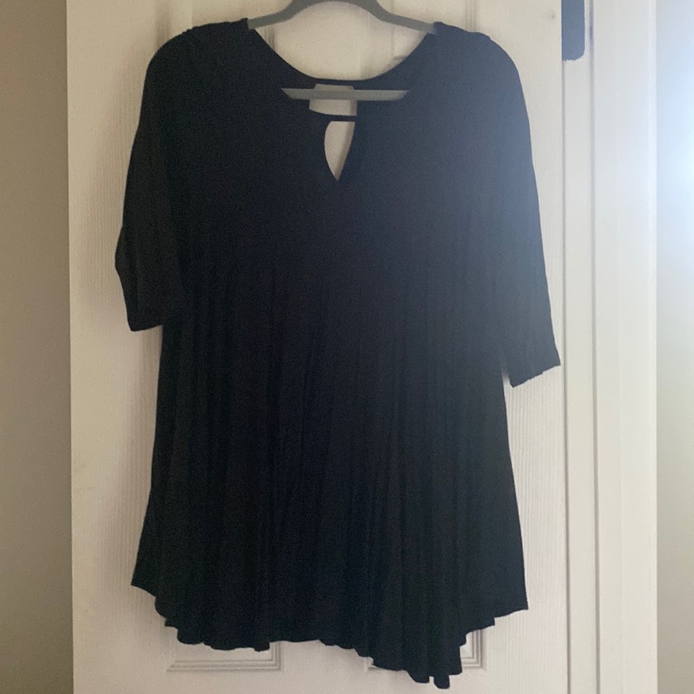 Black babydoll top